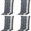 Sonstige Sesselauflage hoch 4er-Set