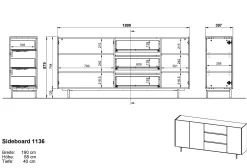 Outlet GERMANIA Sideboard CANTORIA