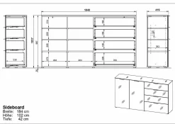 GERMANIA Sideboard OAKLAND