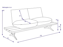 Online KOINOR Sitzbank 2-sitzig SCHWOF