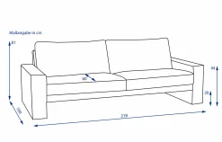 erpo Sofa 2,5 Sitzer CLASSICS 100