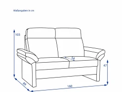 Elastoform Sofa 2 Sitzer CLEA