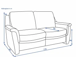 Elastoform Sofa 2 Sitzer STINA