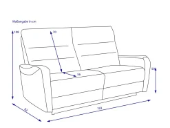 Best HARPER Sofa 3 Sitzer HAIFA
