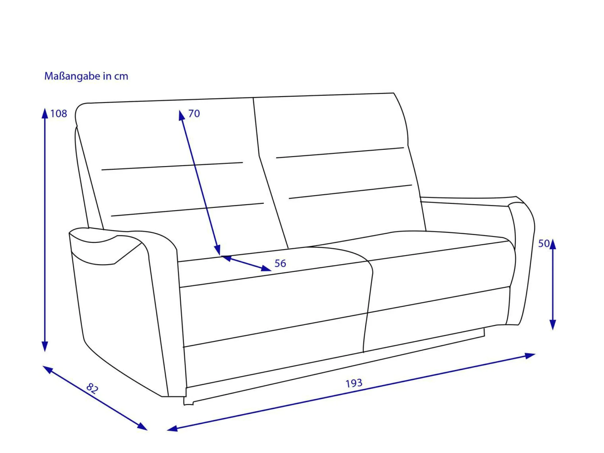 Best HARPER Sofa 3 Sitzer HAIFA