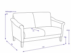 Best Sonstige Sofa 2 Sitzer LUMINARA-B