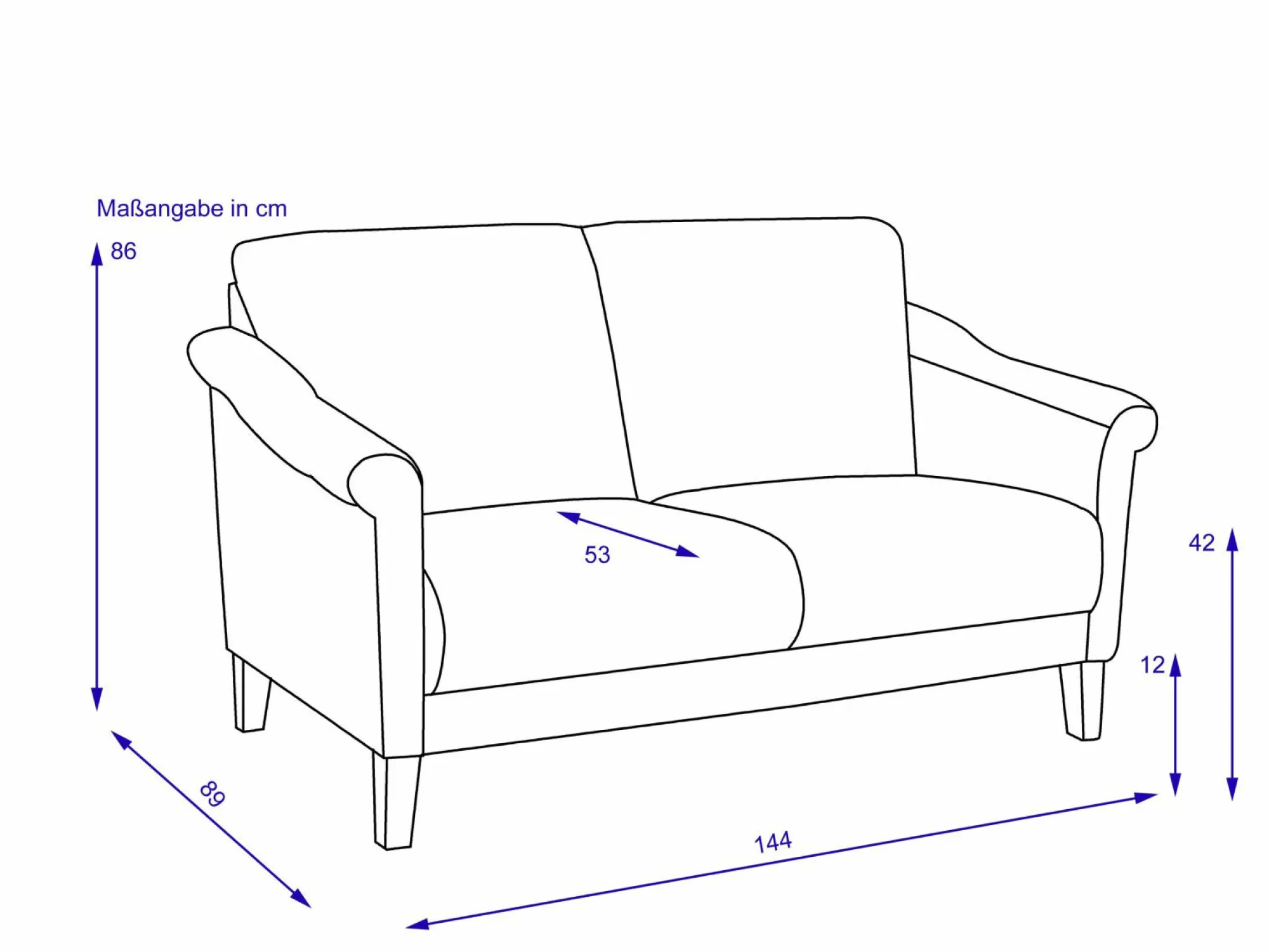 Best Sonstige Sofa 2 Sitzer LUMINARA-B