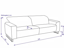 Hot LOFT Sofa 3 Sitzer maxi CALANO