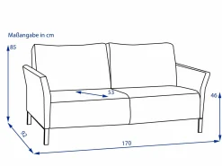 Hot erpo Sofa 2,5 Sitzer MODENA 220