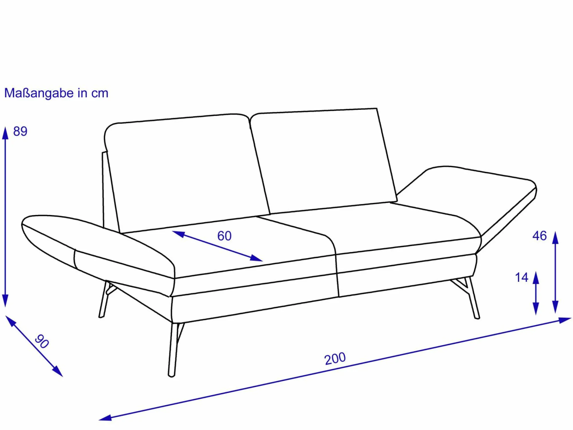 MONDO Sofa 2 Sitzer ASSEA