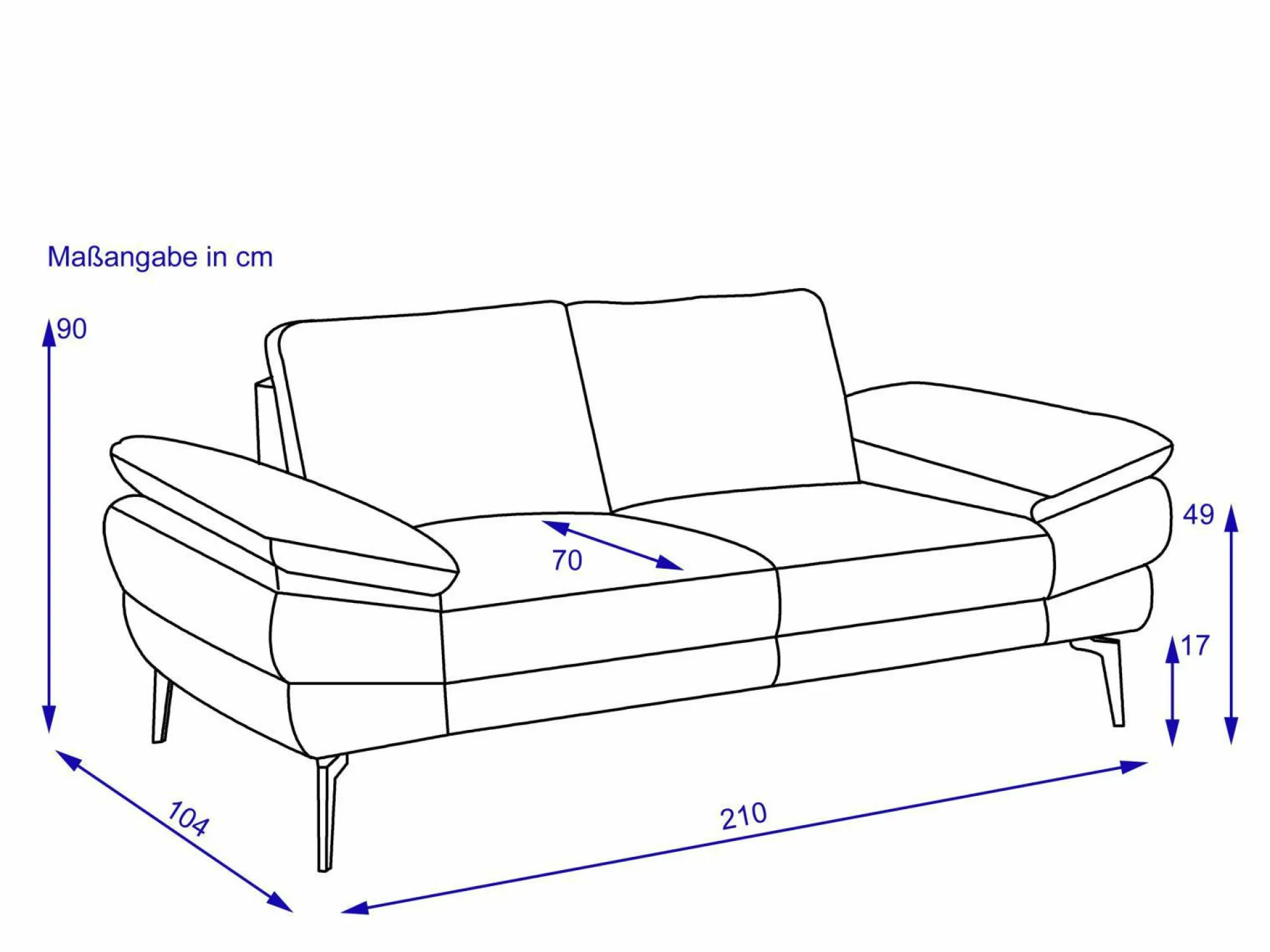 MONDO Sofa 2,5 Sitzer CIVITA