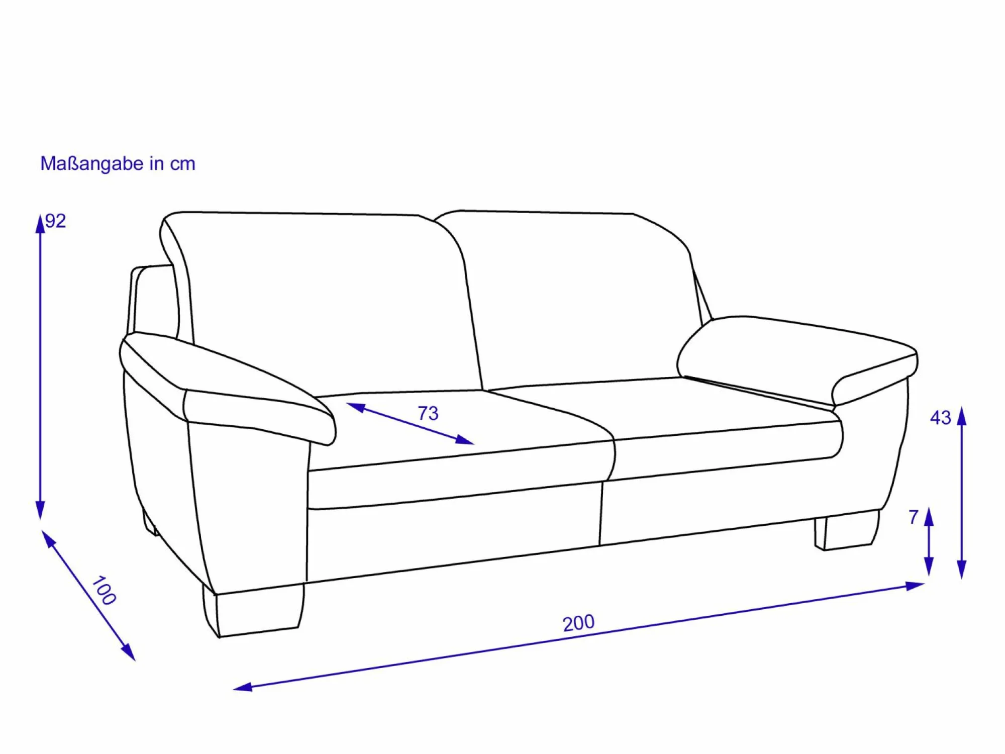 MONDO Sofa 3 Sitzer GIANNA