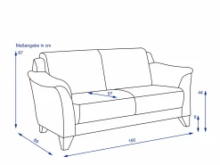 Online MONDO Sofa 2,5 Sitzer QUADRA
