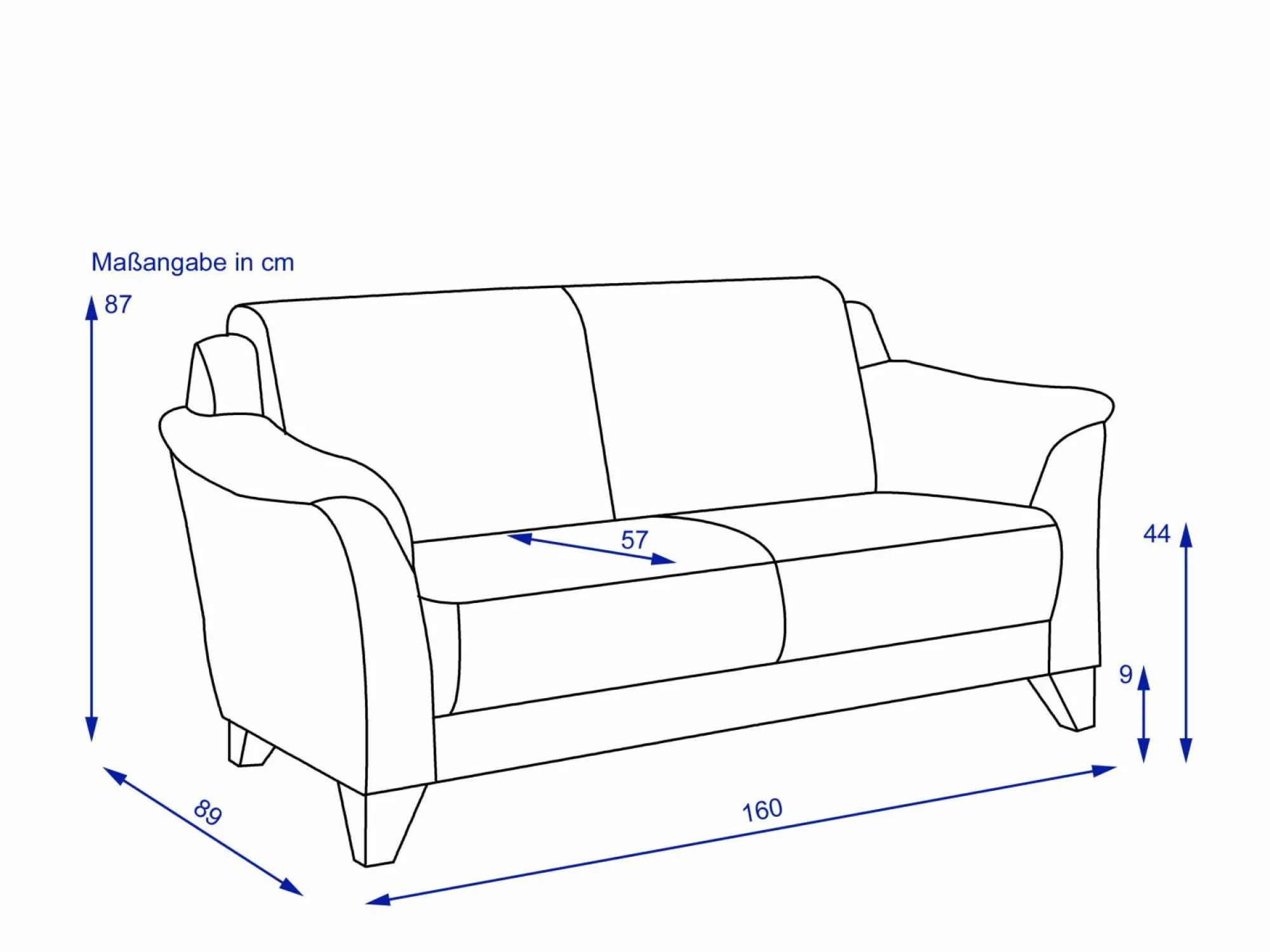 Online MONDO Sofa 2,5 Sitzer QUADRA