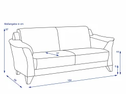MONDO Sofa 3 Sitzer QUADRA
