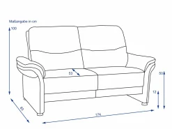 MONDO Sofa 2,5 Sitzer RECITA