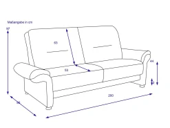 New MONDO Sofa 3 Sitzer RECITA