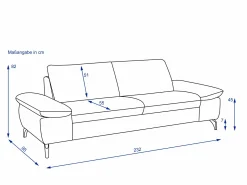 MONDO Sofa 2,5 Sitzer SENAYO