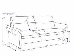 Massimo Sofa 3 Sitzer PEDRO