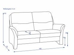 Massimo Sofa 2,5 Sitzer SP PUNTA