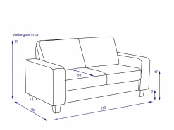 vito Sofa 2,5 Sitzer BUDDY