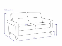 SANSIBAR Sofa 2,5 Sitzer RÜGEN PLUS