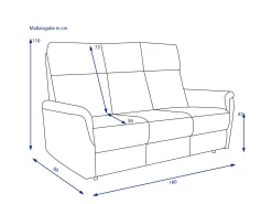 New HARPER Sofa 3-Sitzer HAIKOU