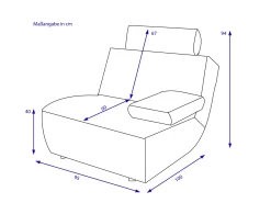 HARPER Sofaelement AVEIRO