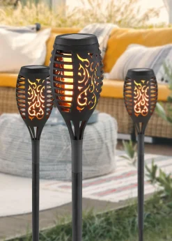 GLOBO Lighting Solarleuchten-Set