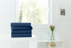 Outlet Hahn Spannbettlaken Jersey marine