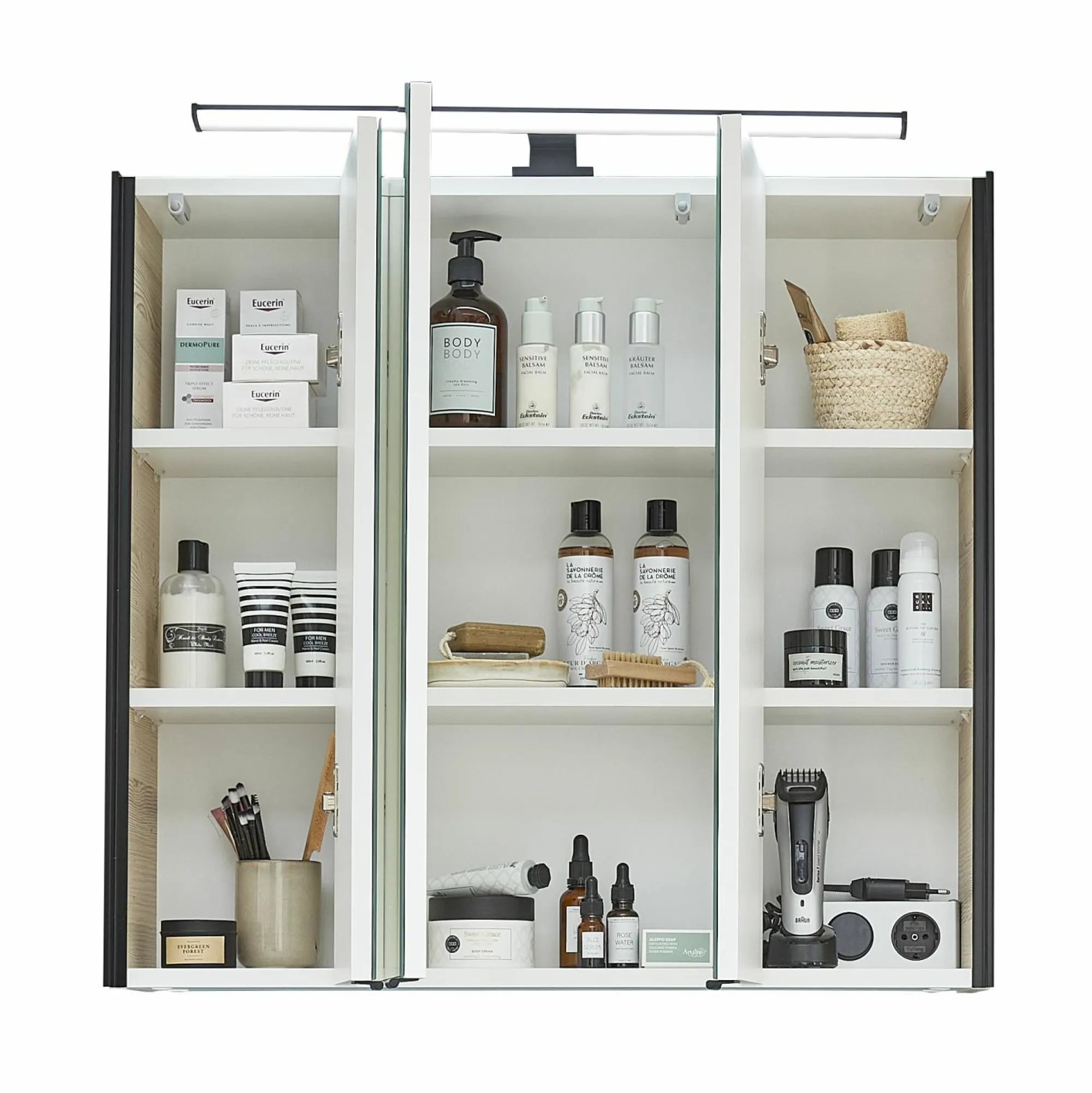 Outlet Aquarell Spiegelschrank QUICKSET 396