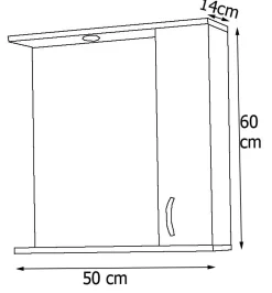 Clearance VCM Spiegelschrank LISALO