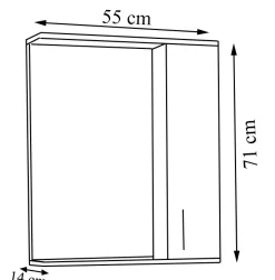 New VCM Spiegelschrank LISALO