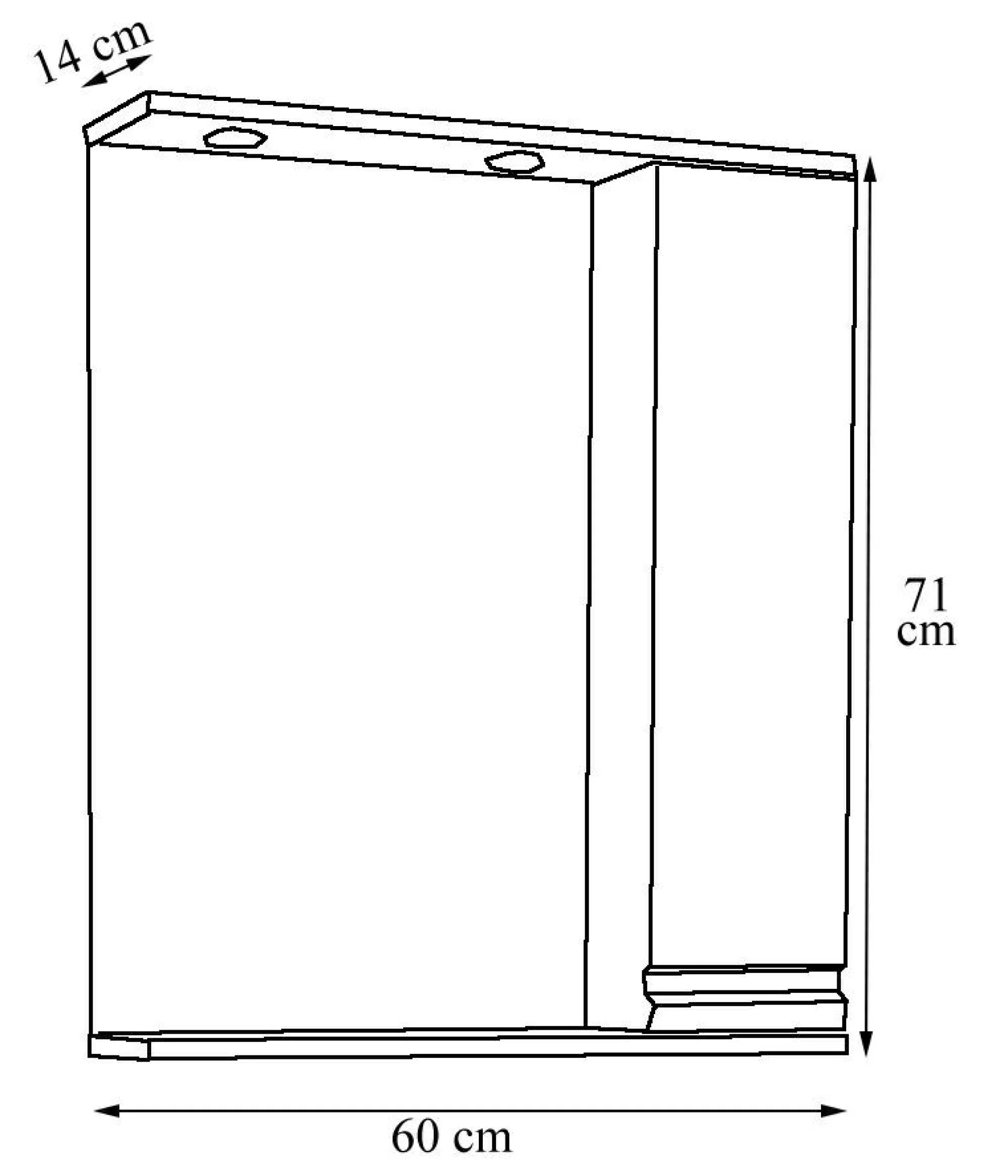 VCM Spiegelschrank SILORA
