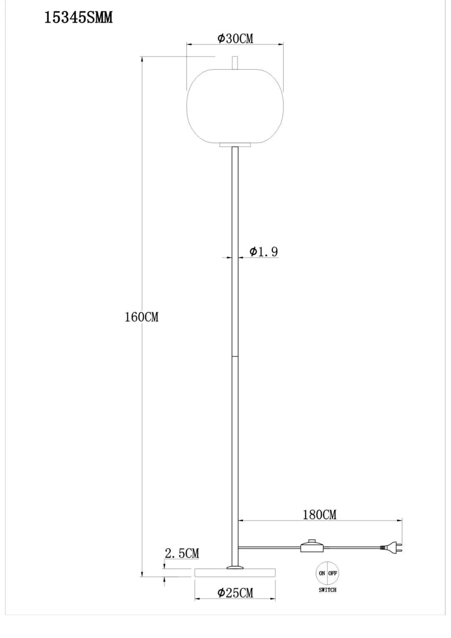 Sale GLOBO Lighting Stehleuchte BLACKY I