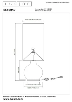 Online LUCiDE Stehleuchte ESTERAD