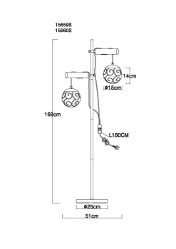 Sale GLOBO Lighting Stehleuchte FITZ