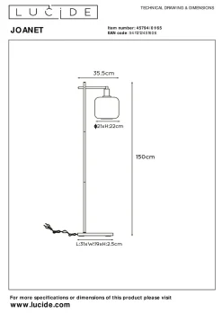 Hot LUCiDE Stehleuchte JOANET