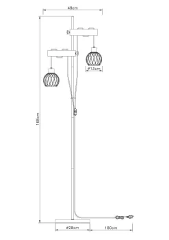 GLOBO Lighting Stehleuchte PAULO
