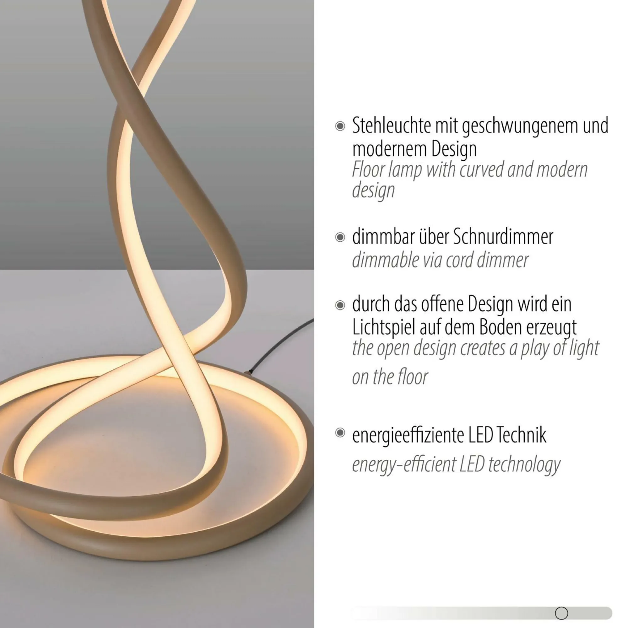 New Paul Neuhaus Stehleuchte TWIST