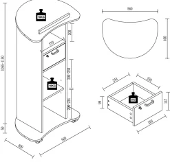Discount VCM Stehpult REDOLA