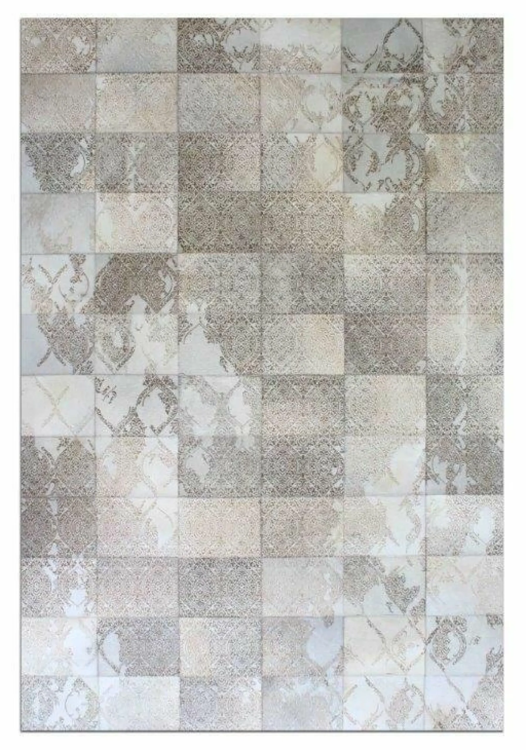 Sonstige Teppich Ava Leder beige