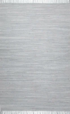 Outlet THEKO Teppich HAPPY COTTON grau