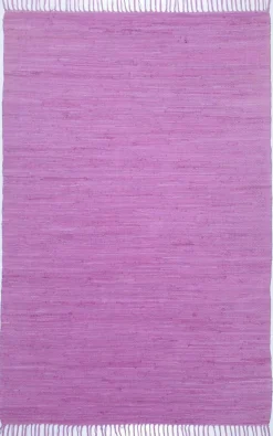 Outlet THEKO Teppich HAPPY COTTON lila