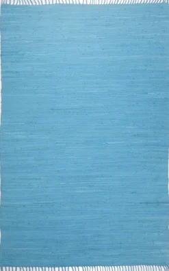 Online THEKO Teppich HAPPY COTTON türkis