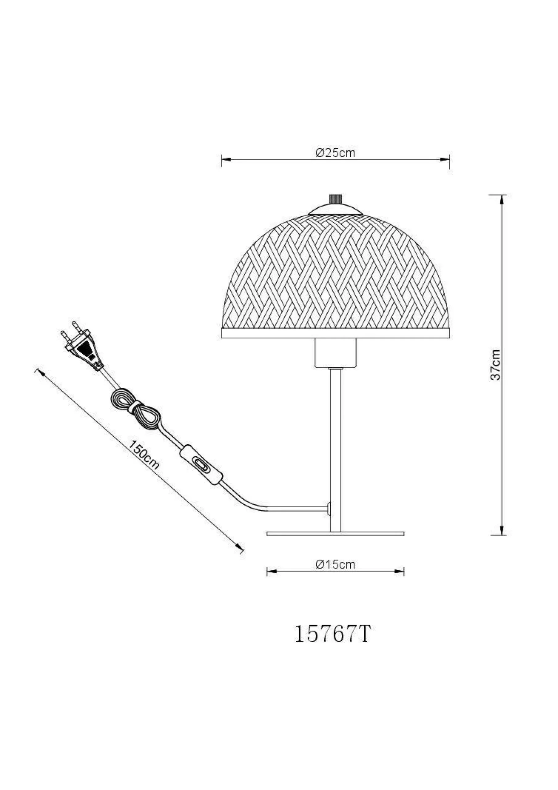 Outlet GLOBO Lighting Tischleuchte COLLY