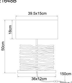 GLOBO Lighting Tischleuchte JAMIE