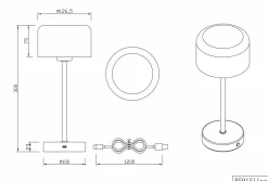 Reality Leuchten Tischleuchte JEFF