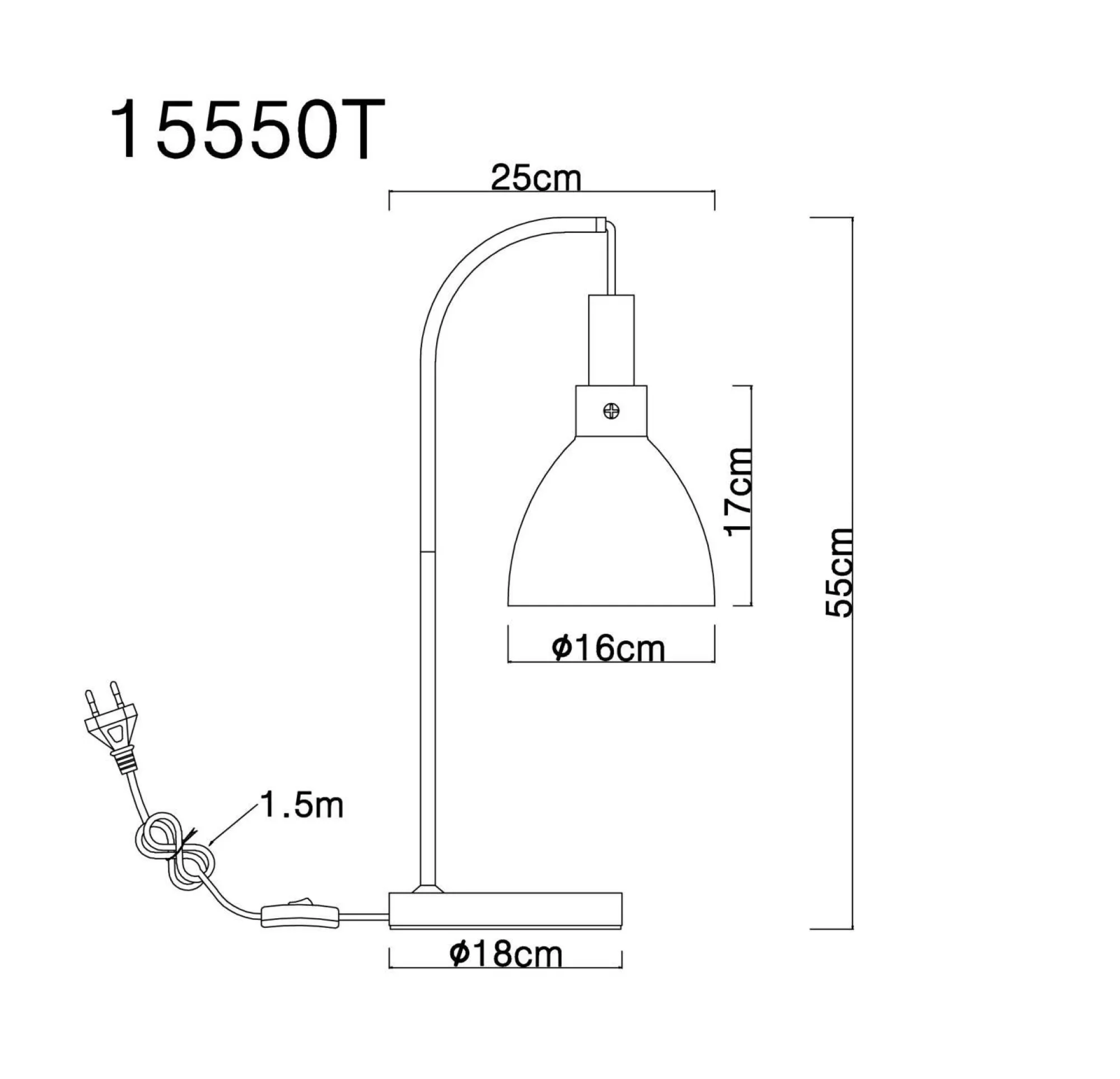 GLOBO Lighting Tischleuchte MATTEA