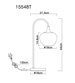 New GLOBO Lighting Tischleuchte MAXY
